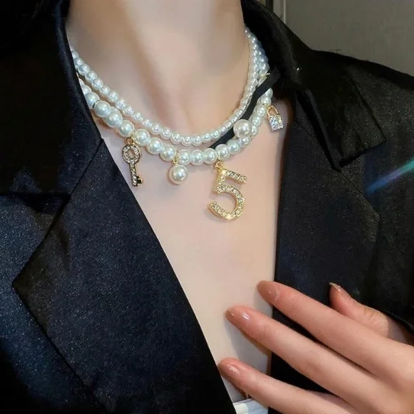 Pearl #5 Necklace - Picture 3 of 8